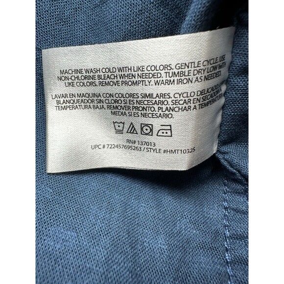 Woolrich Blue Geometric Short‎ Sleeve Button Up Pockets Shirt Men's SIZE LARGE - Picture 6 of 8